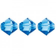 Preciosa MC Bicone 3mm beads Sapphire 30050